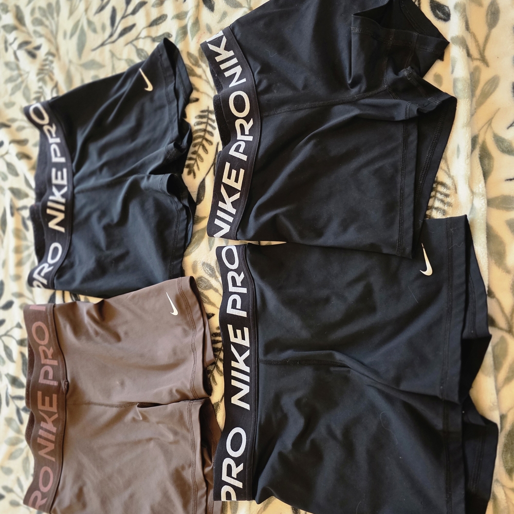 Nike Kids Pro Shorts - Black and Brown